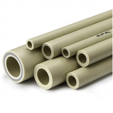 Полипропиленовая труба напорная армированная алюминием круглая серая для отопления S 2,5 (SDR 6) PP-R 32х5,4 мм ГОСТ/ТУ